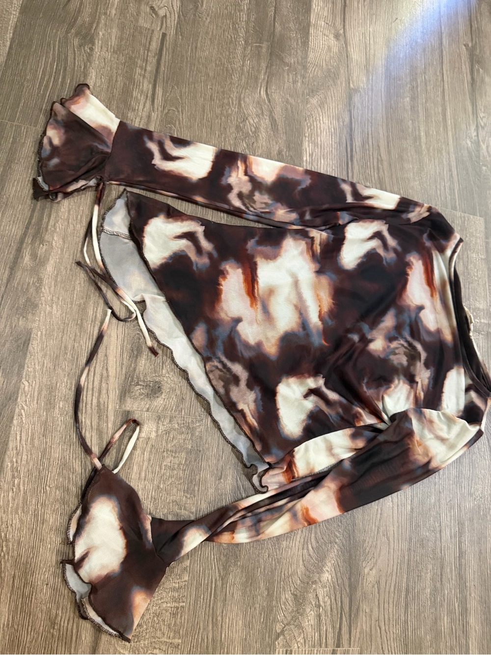 See You Monday Oil Slick Long Sleeve Top